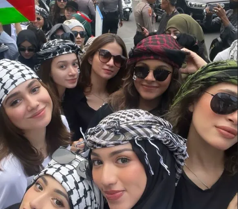 Ikut Demo Bela Palestina, Penampilan Syifa Hadju Bikin Melongo, Disebut Mirip Bella Hadid