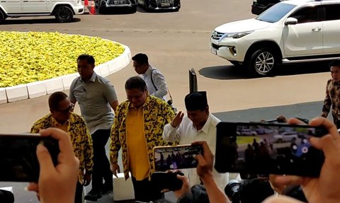 Rapimnas Golkar akan Umumkan Capres-Cawapres, Prabowo Hadir Gibran Belum Terlihat