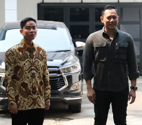 FOTO: Gibran dan AHY Kompak Bungkam Usai Gelar Pertemuan Tertutup