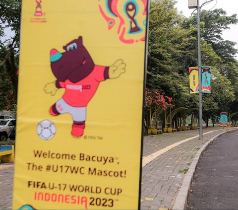 FOTO: Warna-warni Atribut Piala Dunia U-17 2023 di Stadion Si Jalak Harupat