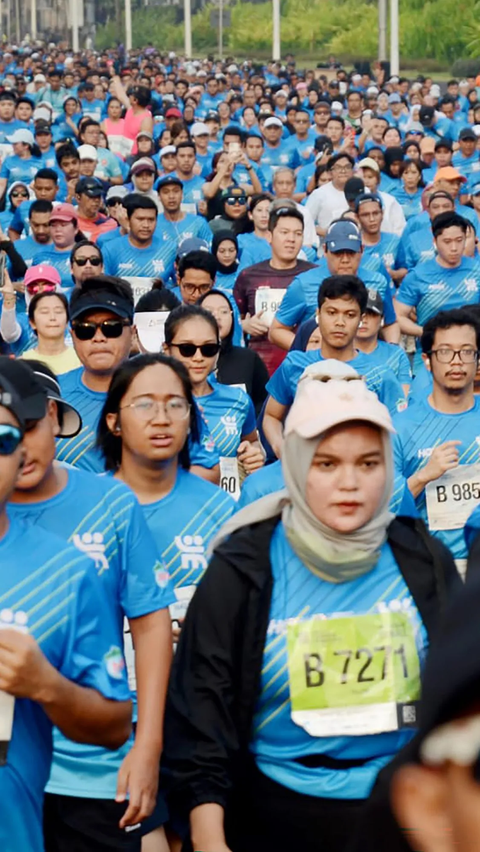 FOTO: Penampakan 10.000 Peserta Ramaikan Jakarta Marathon 2023<br>