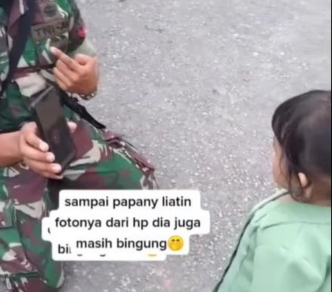 Long Time No See, TNI Patiently Approaches His Little Daughter Who Doesn't Recognize Him