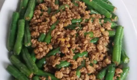 5. Tumis Daging Kacang Panjang