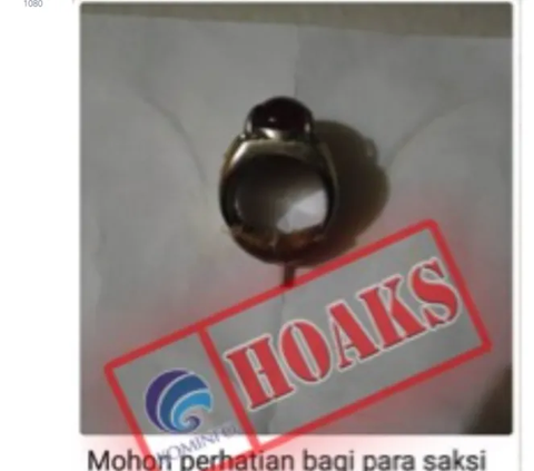 CEK FAKTA: Hoaks Cincin Perusak Surat Suara Pemilu 2024