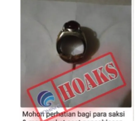 CEK FAKTA: Hoaks Cincin Perusak Surat Suara Pemilu 2024