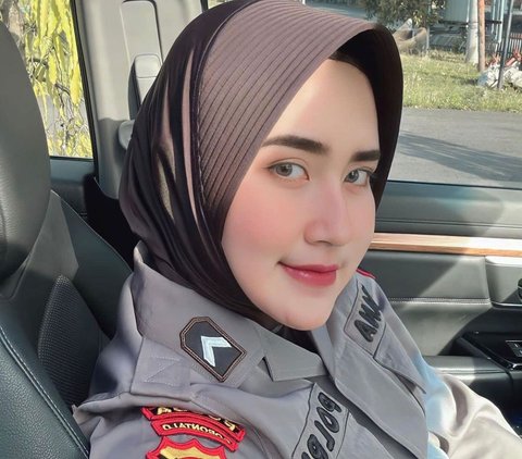 Potret Cantik Bripda Kirana Pakai Hijab Hiitam,  Pesona Bidadarinya Bikin Meleleh