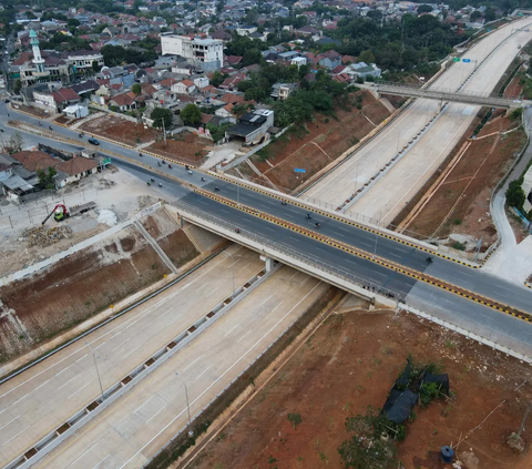 FOTO: Menunggu Pembukaan Tol Cijago Seksi 3B Krukut-Cinere yang Bisa Mempersingkat Perjalanan dari Depok ke Bandara Soekarno-Hatta