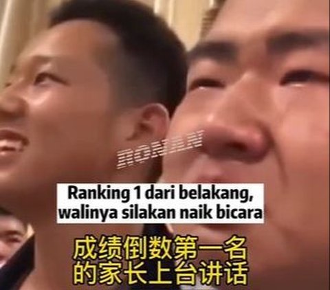 Anak Ranking 1 dari Belakang lalu Diumumkan di Depan Umum, Reaksi Sang Ayah jadi Perbincangan