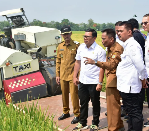 Plt Mentan Panen Raya dan Tanam Padi di Sukoharjo