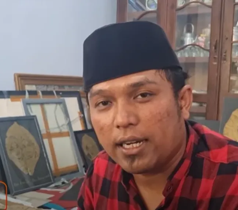 Seniman Probolinggo Bikin Lukisan Pakai Daun Jati Kering, Hasilnya Mengagumkan sampai Dipesan Orang Luar Negeri