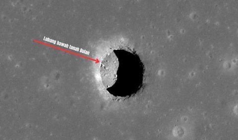 Terowongan lava memang tersebar di seluruh permukaan Bulan. Aliran lava di permukaan Bulan membentuk gua. 