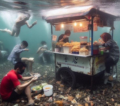 Viral Potret Jakarta di Tahun 2030 dengan Ilustrasi AI, Ibu Kota Digambarkan Tenggelam