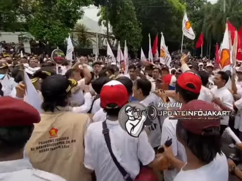 Dua Copet Nekat Beraksi saat Prabowo-Gibran Daftar ke KPU, Berujung Babak Belur Diamuk Massa