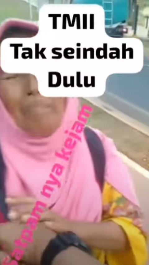 Viral Aksi Satpam Bentak dan Maki Ibu Pedagang Liar di TMII Sampai Cengkram Tas Korban, Begini Endingnya