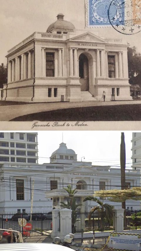 Foto terakhir ada gedung Bank Indonesia di Jalan Balai Kota. Dulu, tempat ini begitu bersejarah. Gaya arsitektur khas Eropa dengan pilar-pilar tinggi dan kokoh ini bangunannya terlihat klasik.