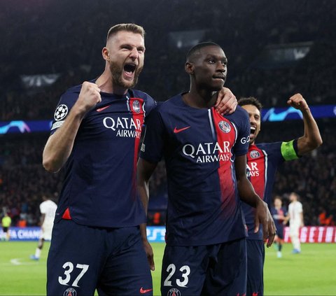 FOTO: Menggila, PSG Bantai AC Milan 3-0 di Liga Champions