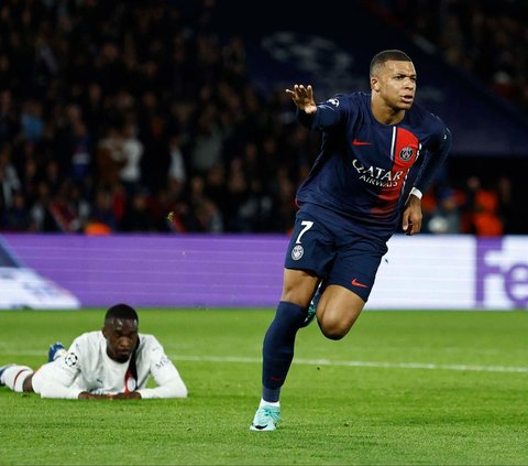 FOTO: Menggila, PSG Bantai AC Milan 3-0 di Liga Champions