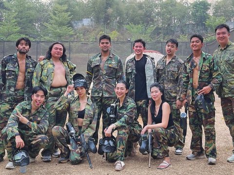 Potret Anya Geraldine Main Paintball, Salfok Mukanya Kena Muncratan Cat