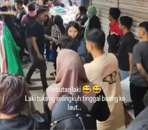 Tanah Abang Rame Lagi! Bukan karena Pembeli, Kali Ini Gegara Viral Video Istri Sah Labrak Selingkuhan Suami