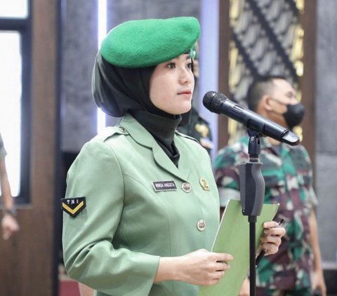 Cantiknya Serda Winda Anggita, Prajurit TNI yang Jadi Guru di Militer