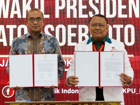 FOTO: KPU Terima Hasil Tes Kesehatan Capres-Cawapres, Ketiga Pasangan Dinyatakan Bebas Narkoba