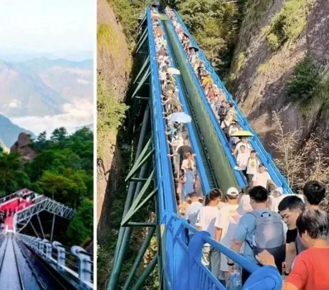 China Creates Giant Hundreds-Meter Escalator in the Middle of Mountains, Lazy People Can Hike Now!