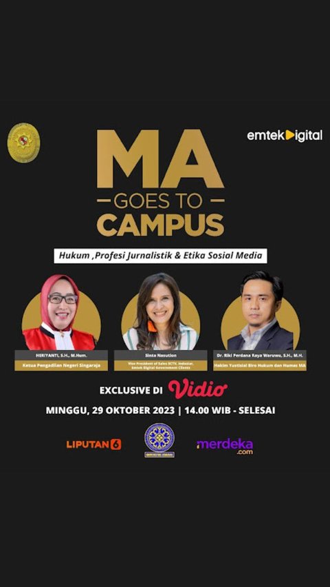 Disiarkan Eksklusif di Vidio.com, Tonton Keseruan MA Goes To Campus di Bali Hari Ini!