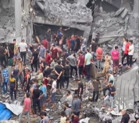 Ratusan Warga Gaza Inspeksi Rumah Mereka yang Hancur Dibom Israel, Kerusakannya Sangat Dahsyat