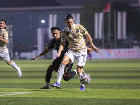 FOTO: Melihat Gol Tunggal Darius Bawa Selebritis FC Juara Celebrity Trofeo Cup 2023