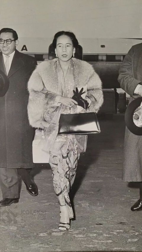 Potret lawas Laili Roesad saat tiba di Belgia pada Februari tahun 1959 sukses mencuri perhatian publik. <br>