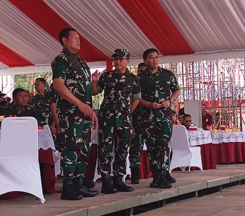 Panglima Yudo hingga Jenderal-Jenderal Pantau Langsung Gladi Bersih HUT ke-78 TNI di Monas