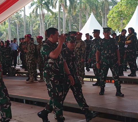 Panglima Yudo hingga Jenderal-Jenderal Pantau Langsung Gladi Bersih HUT ke-78 TNI di Monas