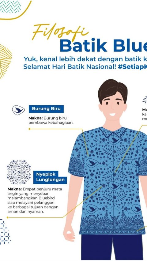 Jadi Ikonik, Ini Fakta Menarik Tentang Batik Biru Bluebird