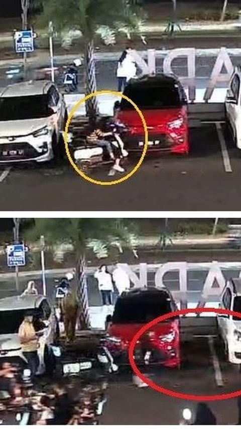 Viral Bocah Kendarai Sepeda Listrik Tabrak Mobil yang Sedang Parkir, Langsung Melarikan Diri