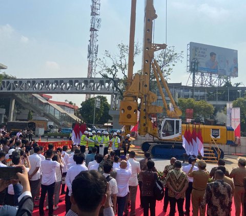 Groundbreaking LRT Jakarta Fase 1B Velodrome-Manggarai, Menhub Budi Yakin Bisa Turunkan Macet