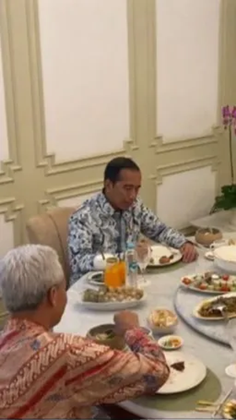 Posisi Duduk Makan Siang, Anies Berhadapan dengan Jokowi, Prabowo dan Ganjar Samping Kanan Kiri