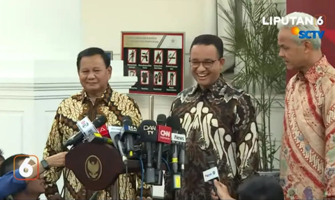 Makan Siang di Istana, Anies Pakai Batik Parang yang Sama Saat Bertemu Jokowi 7 Tahun Lalu
