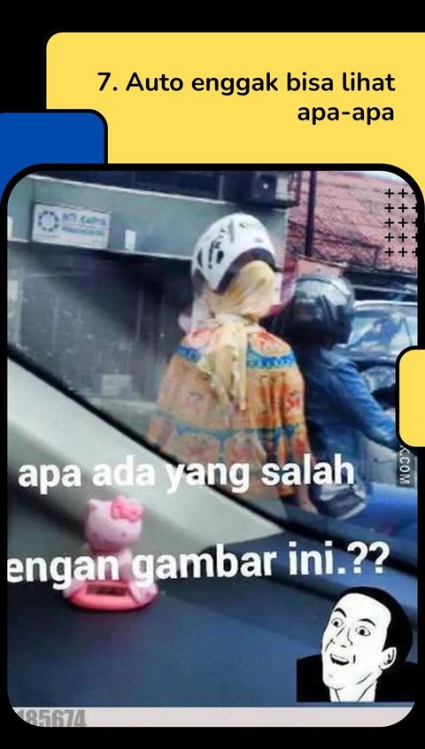 10 Potret Emak-emak Pakai Helm Diluar Nurul, Bikin Enggak Habis Fikri