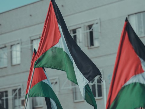 Viral Aksi Petugas di Laga Persib VS PSS Sleman Copot Bendera Palestina, Diprotes Penonton