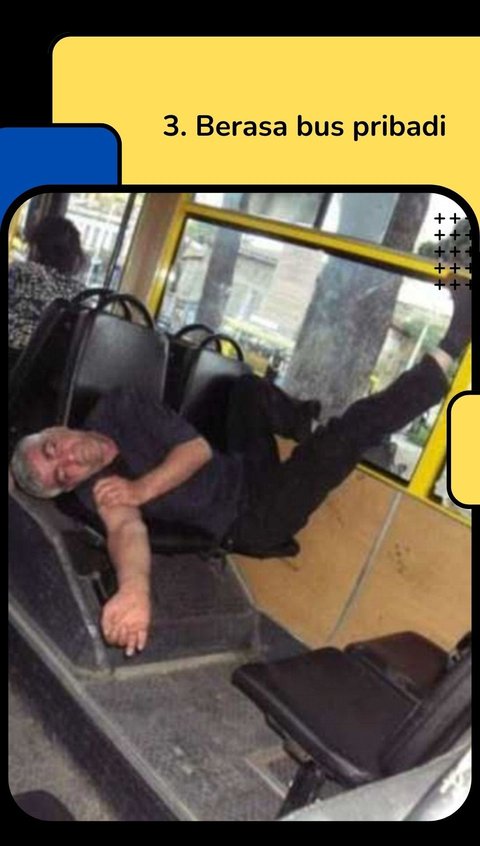 10 Potret Penumpang Tidur Lelap di Bus Tapi Kelakuannya Benar-benar Bikin Melongo