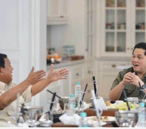 Sanjungan Prabowo dan 'Support' Erick Thohir di Pilpres 2024