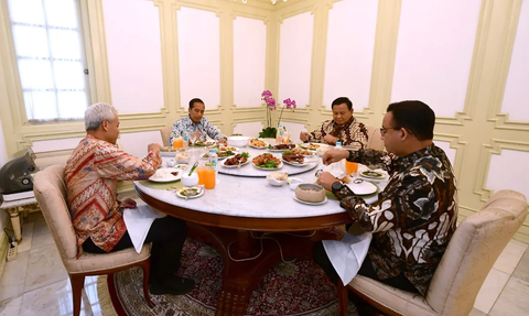 Jokowi Ajak Prabowo, Ganjar dan Anies Makan Bareng, Kaesang Anggap Jadi Ajang Saling Curhat Soal Pemilu