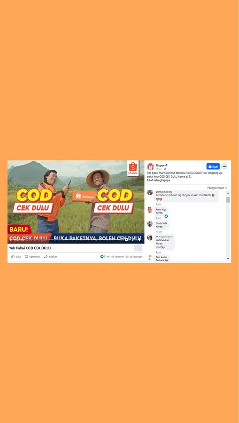 Teranyar dari Shopee! Metode COD Bisa Cek Dulu Baru Bayar