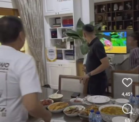 Raffi Ahmad Berkunjung ke Rumah Pensiunan Jenderal Polisi, Makan Siang Bareng Sampai Disendoki Nasi