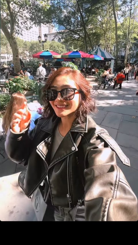 Potret Cantik Febby Rastanty Jalan-jalan di New York, Tampil dengan Rambut Baru Bikin Salfok