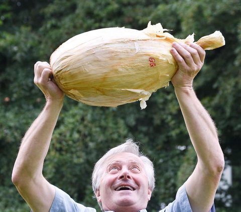 Break the World Record, There is an Onion Weighing 8.9 Kg