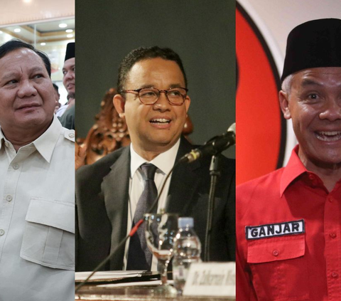 Survei LSI Elektabilitas Bacapres: Prabowo 34%, Ganjar 30,4% dan Anies 22%