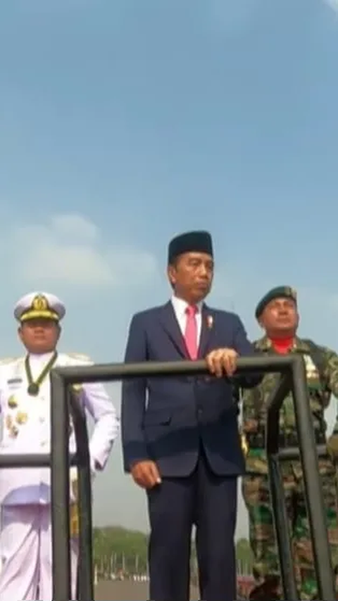 Jokowi Pimpin Upacara HUT ke-78 TNI di Monas, Megawati, SBY hingga Prabowo Hadir