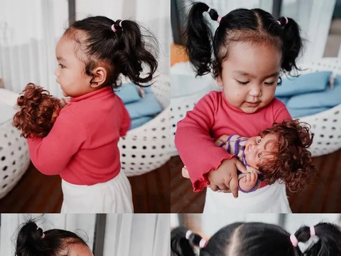 Potret Lucu Xarena Anak Siti Badriah dengan Rambut Dikuncir Dua, Gayanya Gemesin Banget!