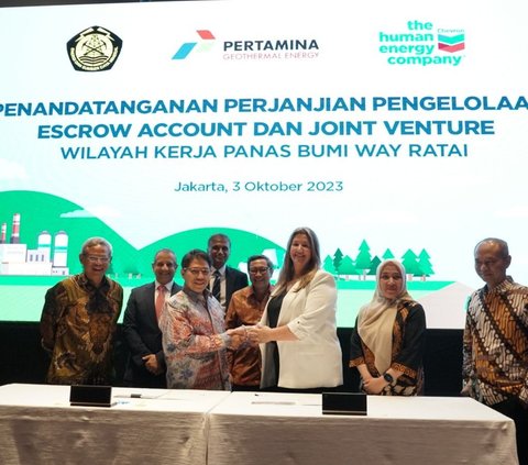 Chevron dan Pertamina Geothermal Energy Tandatangani Perjanjian Way Ratai